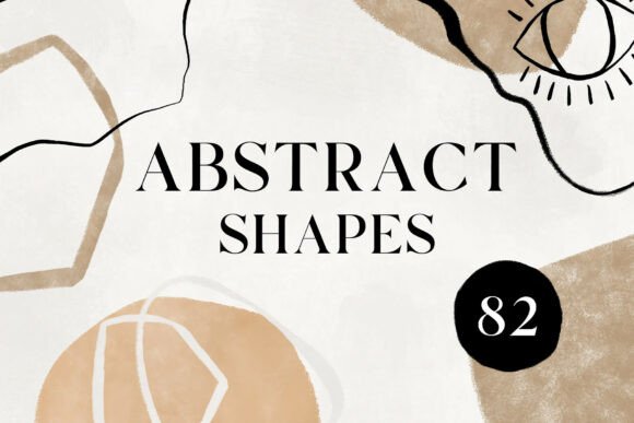 Abstract Shapes Clipart - Minimal Modern: Elevating Digital Design with Versatile Elements