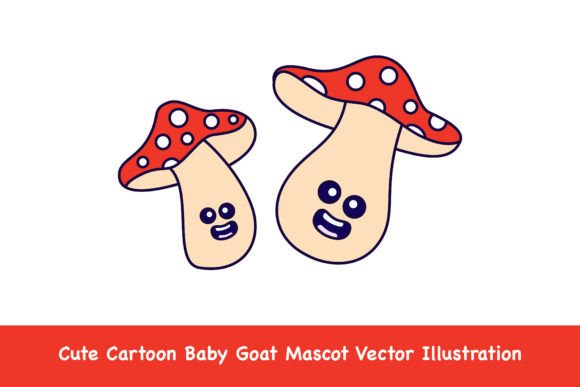 Cute Cartoon Mushrooms with Smiling Face: The Rise of Kawaii Nature Illustrations