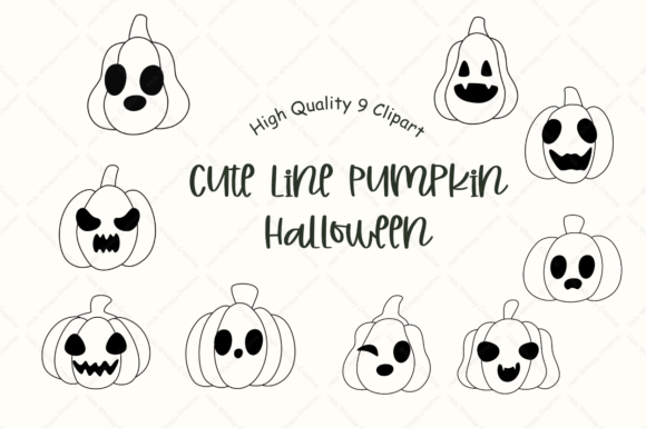 Cute Line Pumpkin Halloween: A Strategic Asset for Holiday Branding