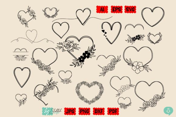 Doodle Heart SVG Bundle: Love & Sketch Designs