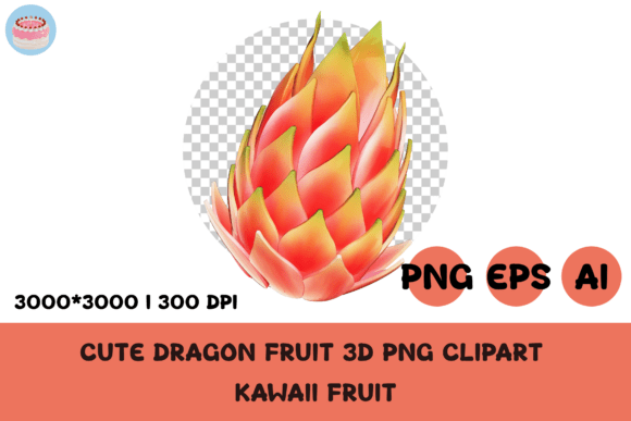 Evaluating Cute Dragon Fruit 3D PNG Clipart Kawaii for Design Projects
