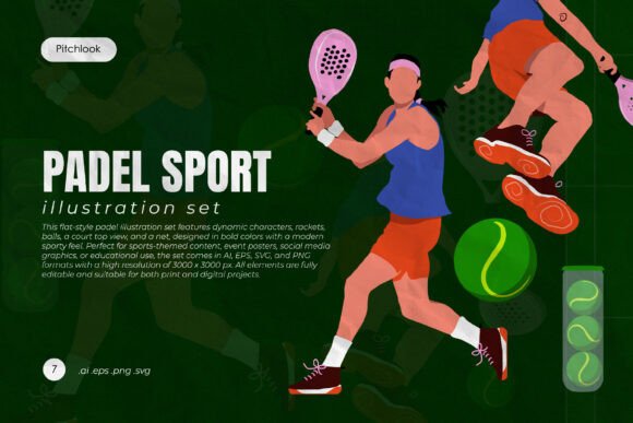 Evaluating the Padel Sport Illustration Set