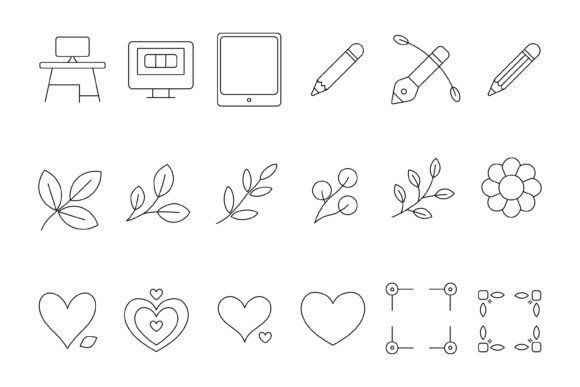 Minimalist Line Icon Set – Creative