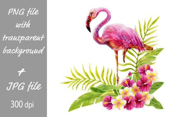 Tropical Flowers Flamingo Watercolor PNG: A Guide to Hawaiian Holiday Art