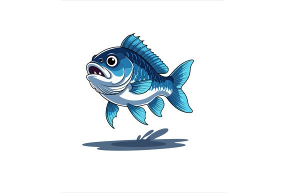 Vector Art of a Blue Fish: Design Guide
