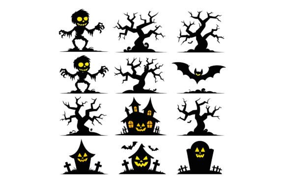 Vector Art of Halloween Silhouettes: The Ultimate Design Asset for Creators