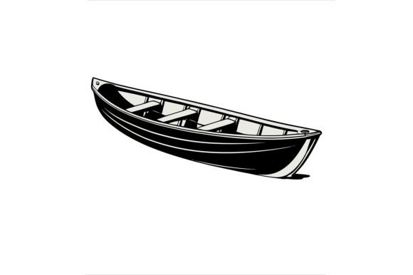 Vector Illustration of a Small Boat