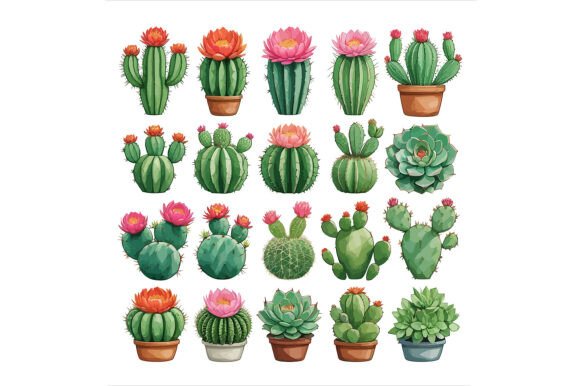 Watercolor Cactus and Succulent Plants: Elevating Your Creative Projects